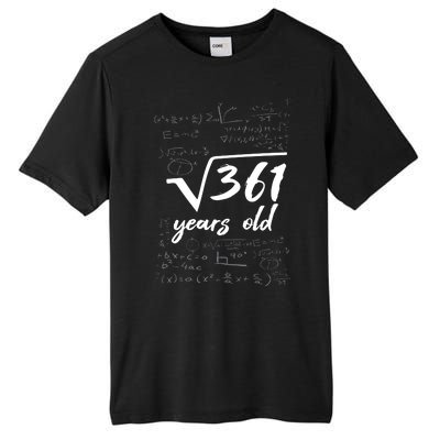 19 Year Old Birthday Math Geek Tall Fusion ChromaSoft Performance T-Shirt