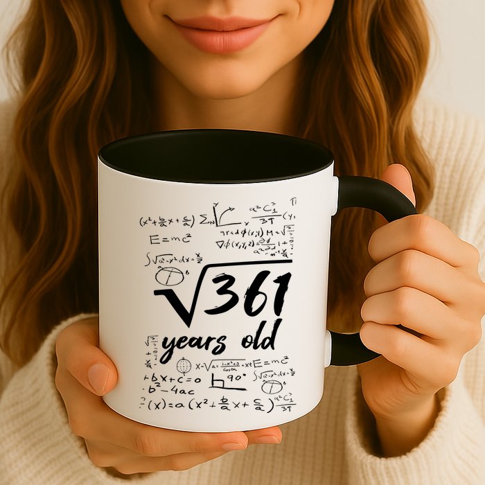 19 Year Old Birthday Math Geek Mug