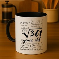 19 Year Old Birthday Math Geek Mug
