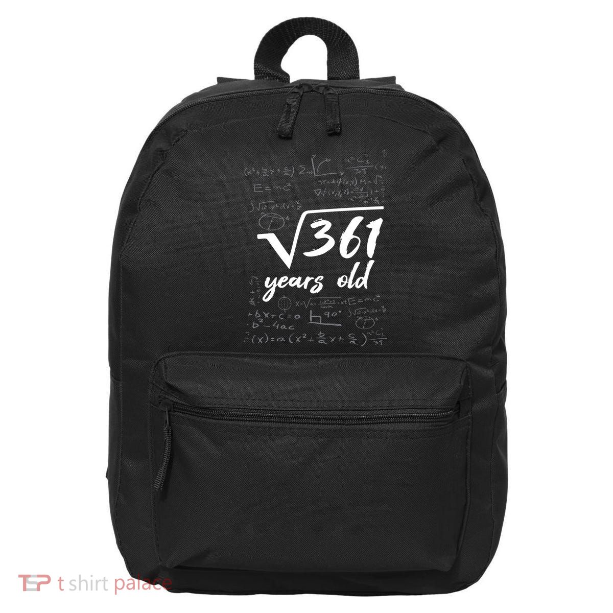 19 Year Old Birthday Math Geek 16 in Basic Backpack
