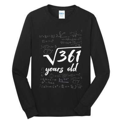 19 Year Old Birthday Math Geek Tall Long Sleeve T-Shirt