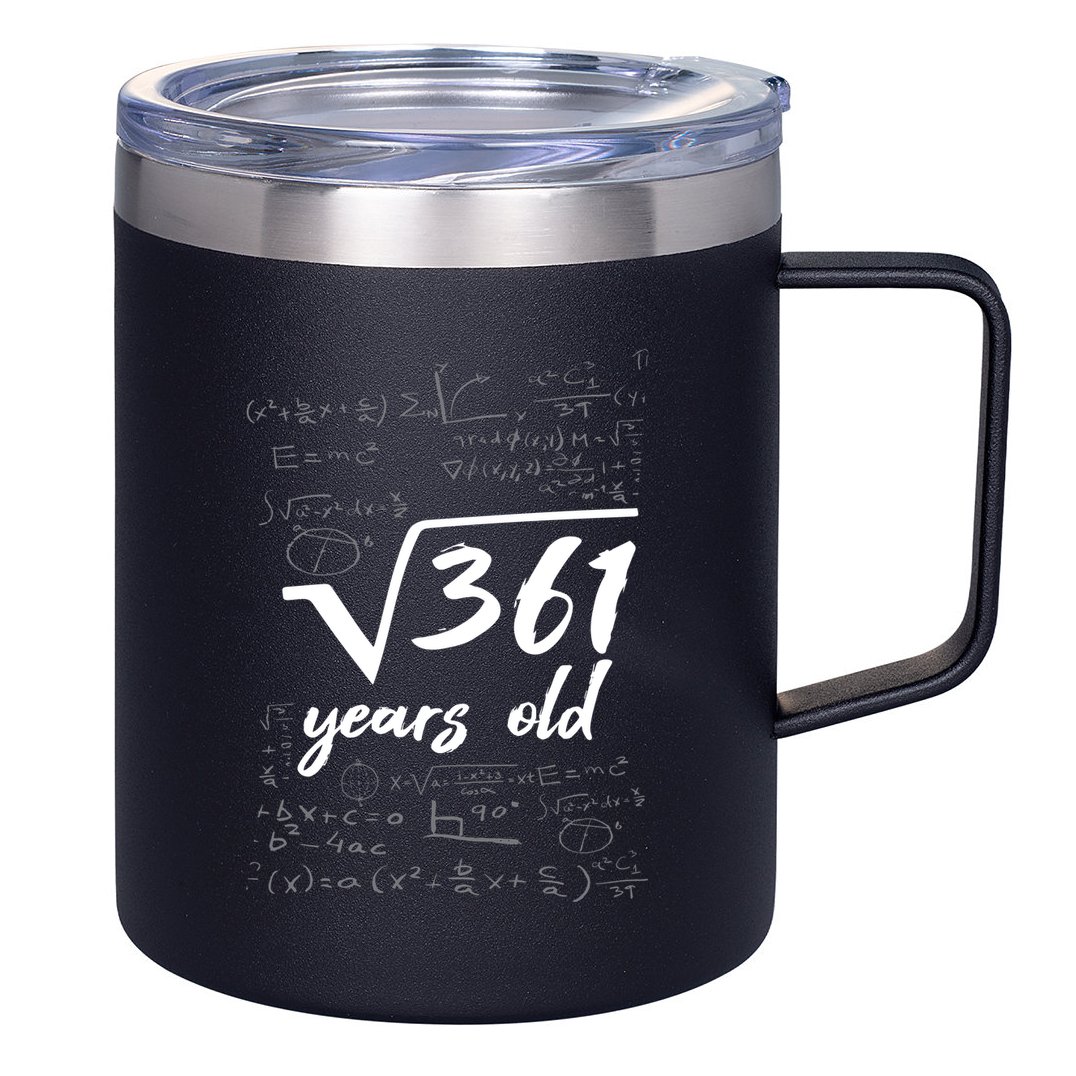 19 Year Old Birthday Math Geek 12oz Stainless Steel Coffee Mug