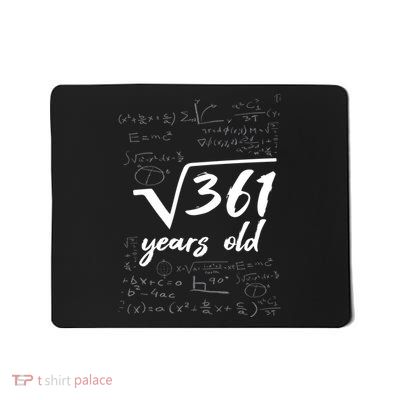 19 Year Old Birthday Math Geek Mousepad
