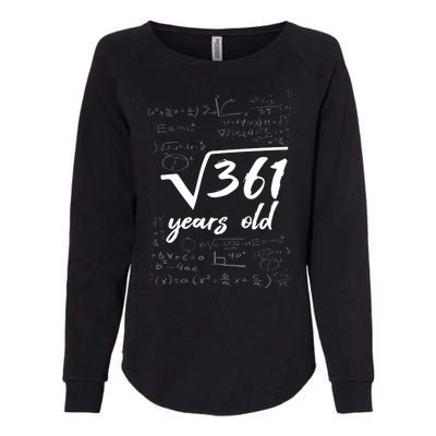 19 Year Old Birthday Math Geek Womens California Wash Sweatshirt