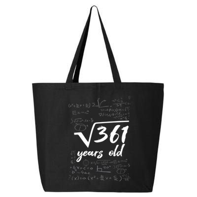 19 Year Old Birthday Math Geek 25L Jumbo Tote