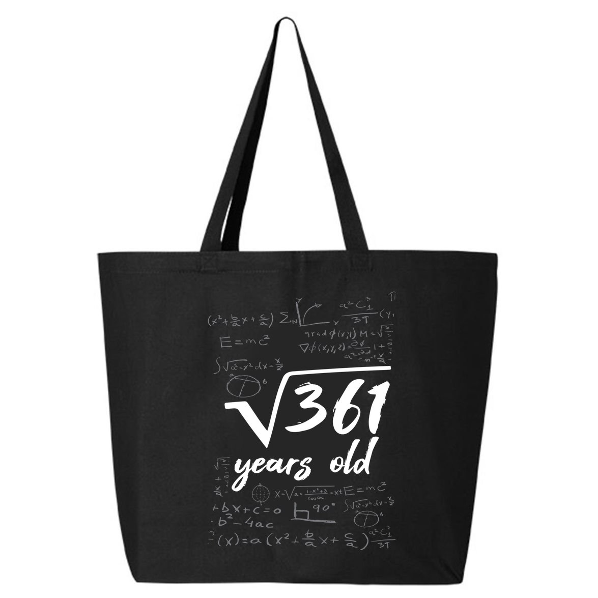 19 Year Old Birthday Math Geek 25L Jumbo Tote