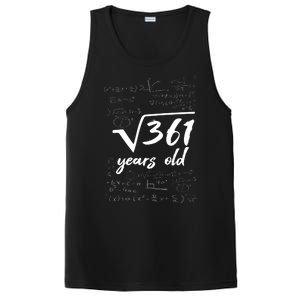 19 Year Old Birthday Math Geek PosiCharge Competitor Tank