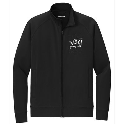 19 Year Old Birthday Math Geek Stretch Full-Zip Cadet Jacket