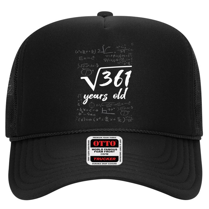 19 Year Old Birthday Math Geek Trucker Hat