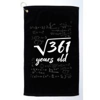 19 Year Old Birthday Math Geek Golf Towel