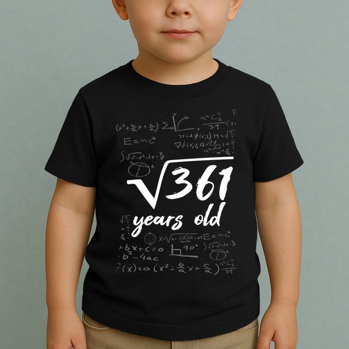 19 Year Old Birthday Math Geek Toddler T-Shirt