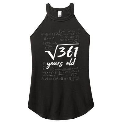 19 Year Old Birthday Math Geek Women's Perfect Tri Rocker Tank