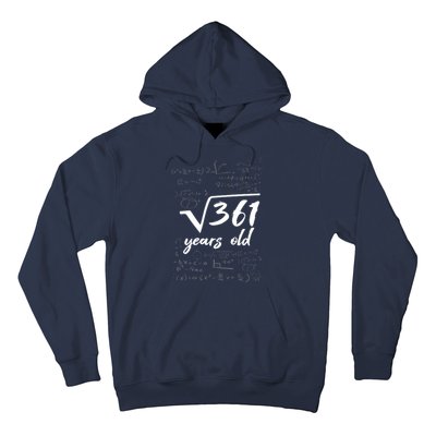 19 Year Old Birthday Math Geek Hoodie