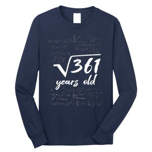 19 Year Old Birthday Math Geek Long Sleeve Shirt