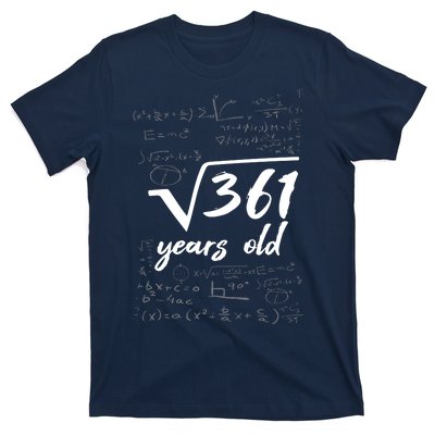 19 Year Old Birthday Math Geek T-Shirt