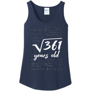 19 Year Old Birthday Math Geek Ladies Essential Tank