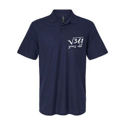 19 Year Old Birthday Math Geek Softstyle Adult Sport Polo