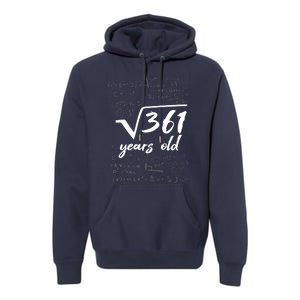 19 Year Old Birthday Math Geek Premium Hoodie