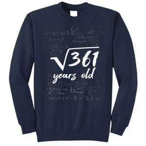 19 Year Old Birthday Math Geek Tall Sweatshirt