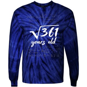 19 Year Old Birthday Math Geek Tie-Dye Long Sleeve Shirt