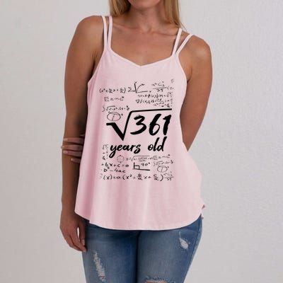 19 Year Old Birthday Math Geek Women's Strappy Tank