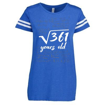 19 Year Old Birthday Math Geek Enza Ladies Jersey Football T-Shirt