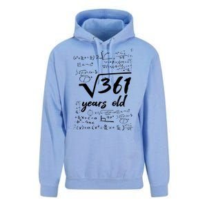 19 Year Old Birthday Math Geek Unisex Surf Hoodie