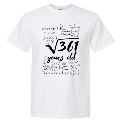 19 Year Old Birthday Math Geek Garment-Dyed Heavyweight T-Shirt