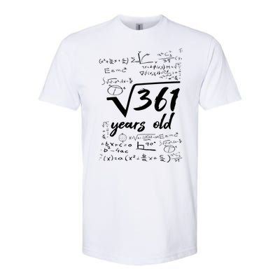 19 Year Old Birthday Math Geek Softstyle CVC T-Shirt