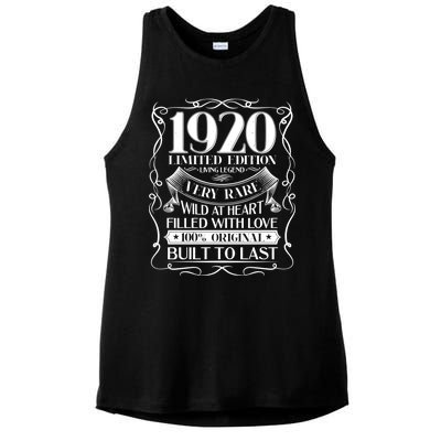 1920 Rare Limited Edition Legend 100th Birthday Ladies PosiCharge Tri-Blend Wicking Tank