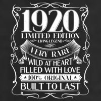 1920 Rare Limited Edition Legend 100th Birthday 7 Panel Mesh Trucker Snapback Hat