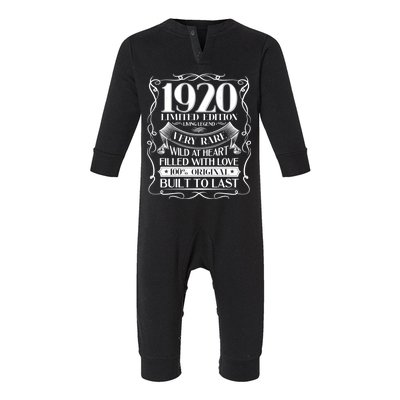 1920 Rare Limited Edition Legend 100th Birthday Infant Fleece One Piece