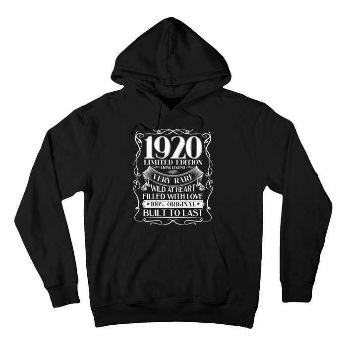 1920 Rare Limited Edition Legend 100th Birthday Hoodie