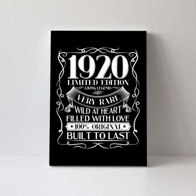 1920 Rare Limited Edition Legend 100th Birthday Canvas