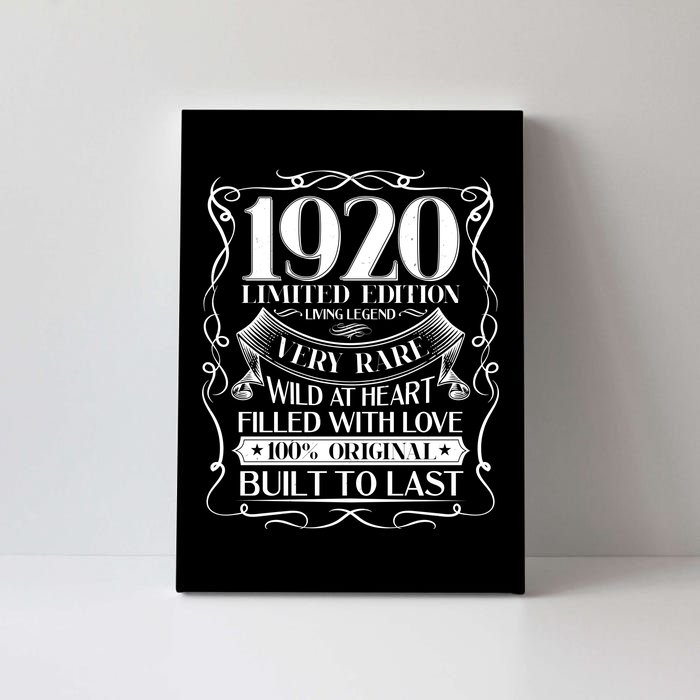 1920 Rare Limited Edition Legend 100th Birthday Canvas