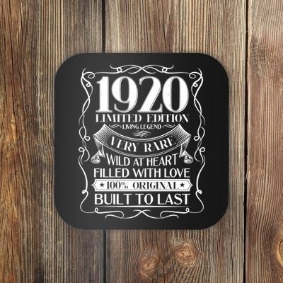 1920 Rare Limited Edition Legend 100th Birthday Coaster