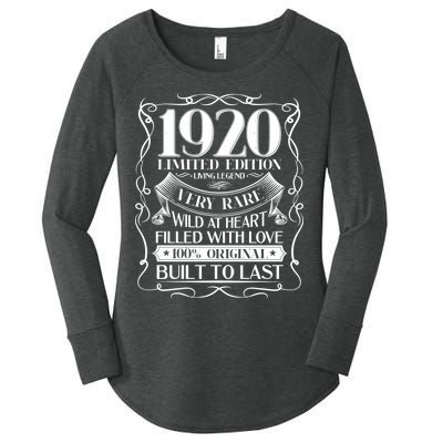 1920 Rare Limited Edition Legend 100th Birthday Women's Perfect Tri Tunic Long Sleeve Shirt