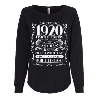 1920 Rare Limited Edition Legend 100th Birthday Womens California Wash Sweatshirt