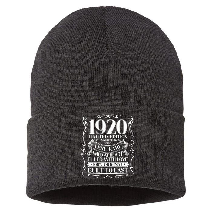 1920 Rare Limited Edition Legend 100th Birthday Sustainable Knit Beanie