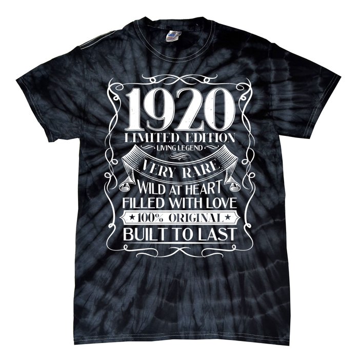 1920 Rare Limited Edition Legend 100th Birthday Tie-Dye T-Shirt