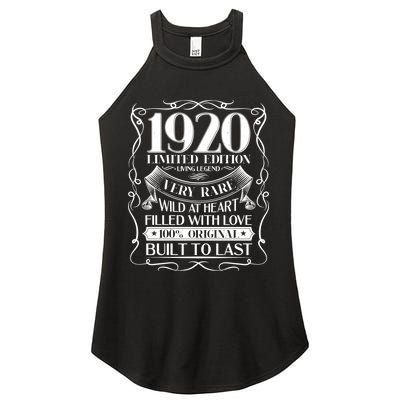 1920 Rare Limited Edition Legend 100th Birthday Women's Perfect Tri Rocker Tank