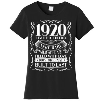 1920 Rare Limited Edition Legend 100th Birthday Women's T-Shirt