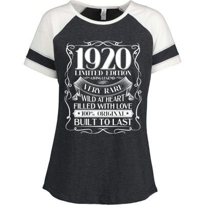 1920 Rare Limited Edition Legend 100th Birthday Enza Ladies Jersey Colorblock Tee