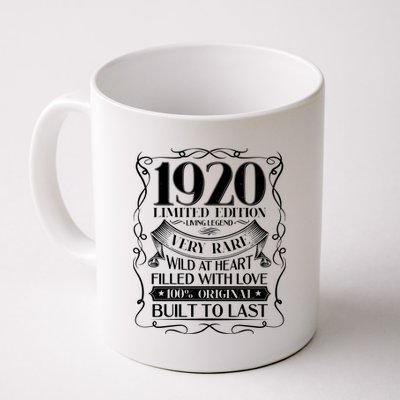 1920 Rare Limited Edition Legend 100th Birthday Coffee Mug