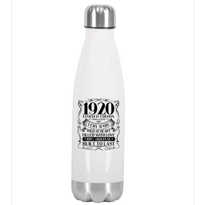 1920 Rare Limited Edition Legend 100th Birthday Stainless Steel Insulated Water Bottle