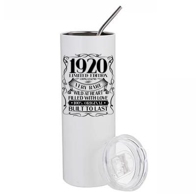 1920 Rare Limited Edition Legend 100th Birthday Stainless Steel Tumbler