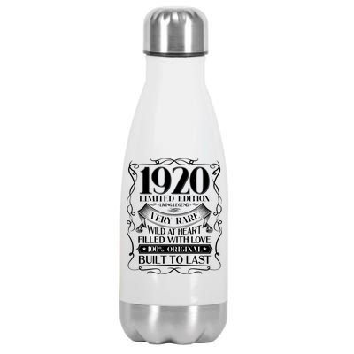 1920 Rare Limited Edition Legend 100th Birthday Stainless Steel Insulated Water Bottle