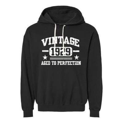1929 Vintage Aged To Perfection Birthday Gift Garment-Dyed Fleece Hoodie