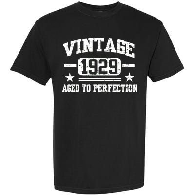 1929 Vintage Aged To Perfection Birthday Gift Garment-Dyed Heavyweight T-Shirt