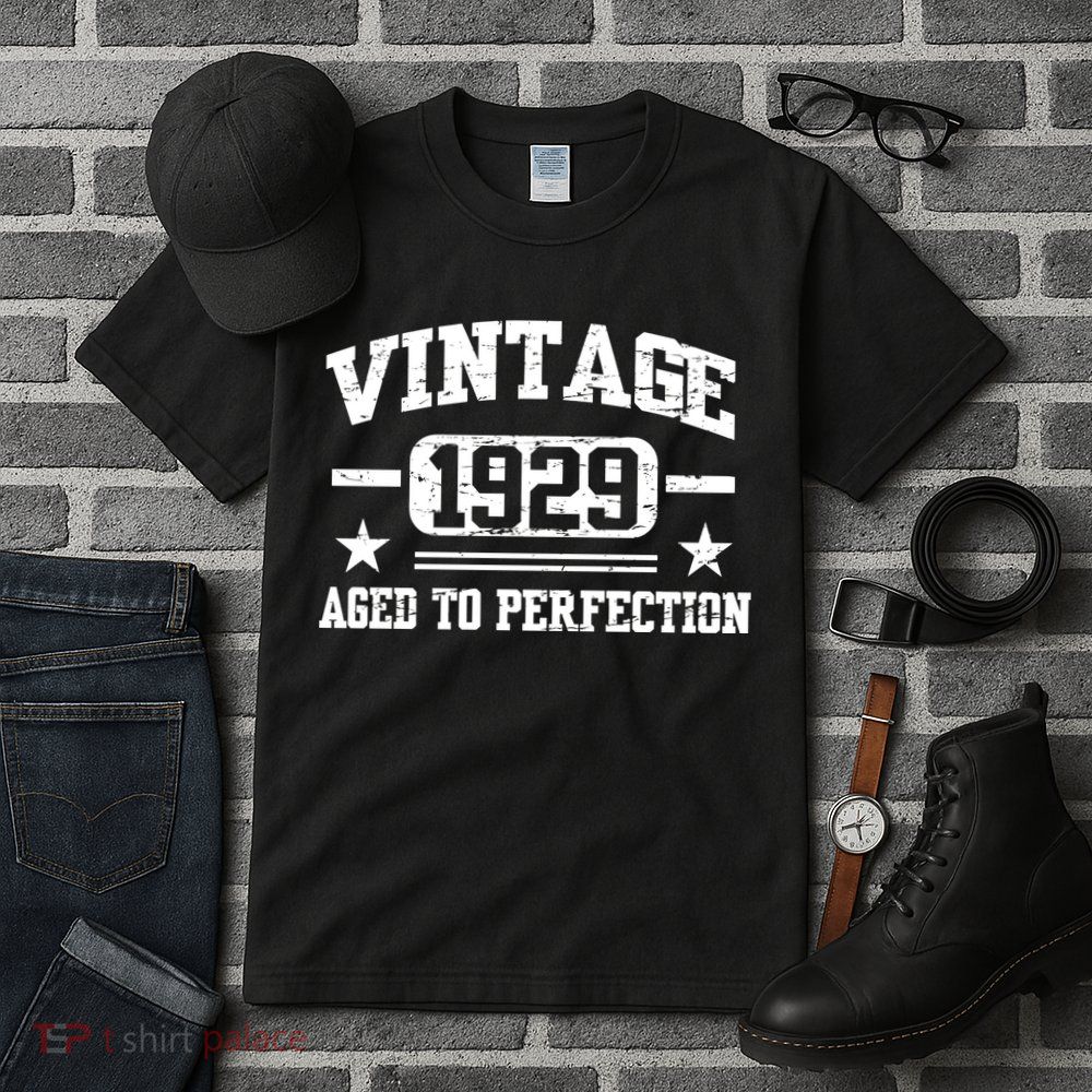 1929 Vintage Aged To Perfection Birthday Gift Tall T-Shirt